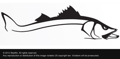 Steelfin Snook Decal - Black