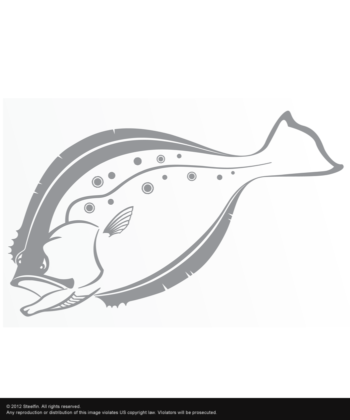 Flounder Decal – Medium