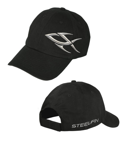 Steelfin Logo Fishing Hat, Black
