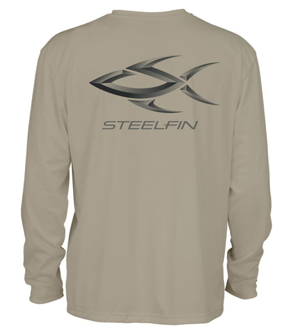 Steelfin Logo Performance Shirt - Sand