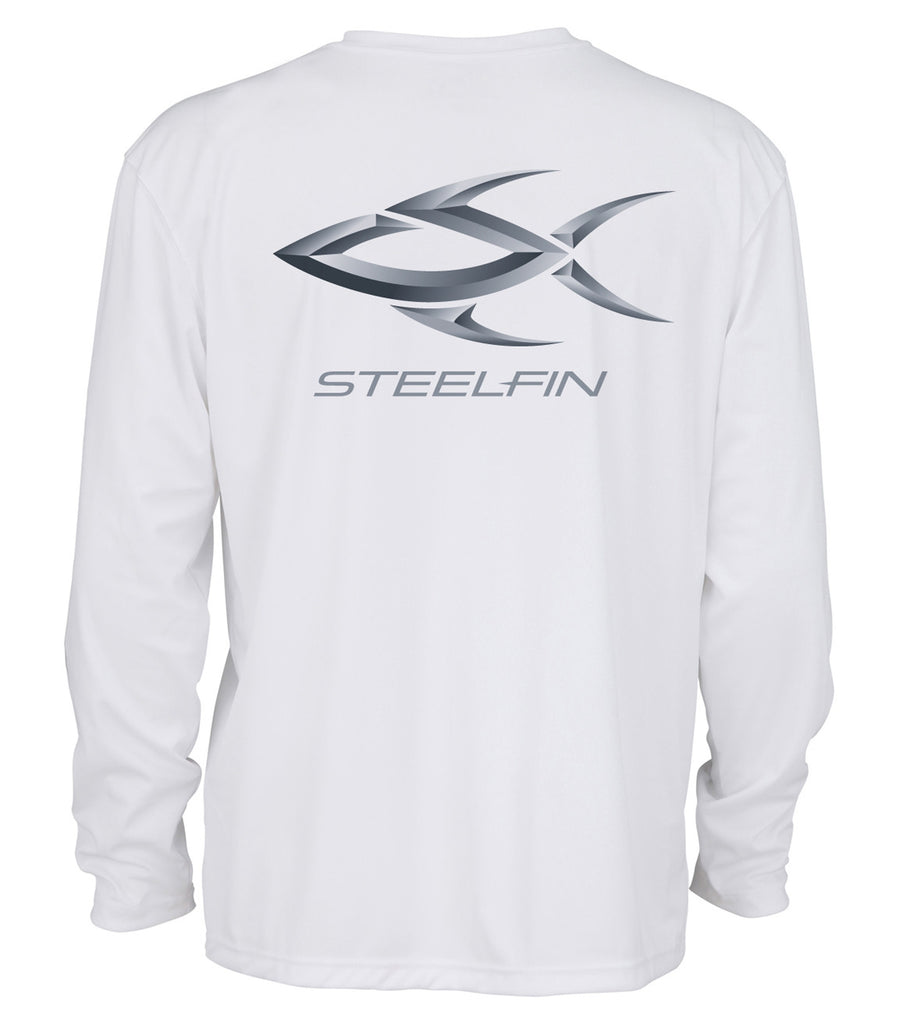 Steelfin Logo Performance Shirt – White