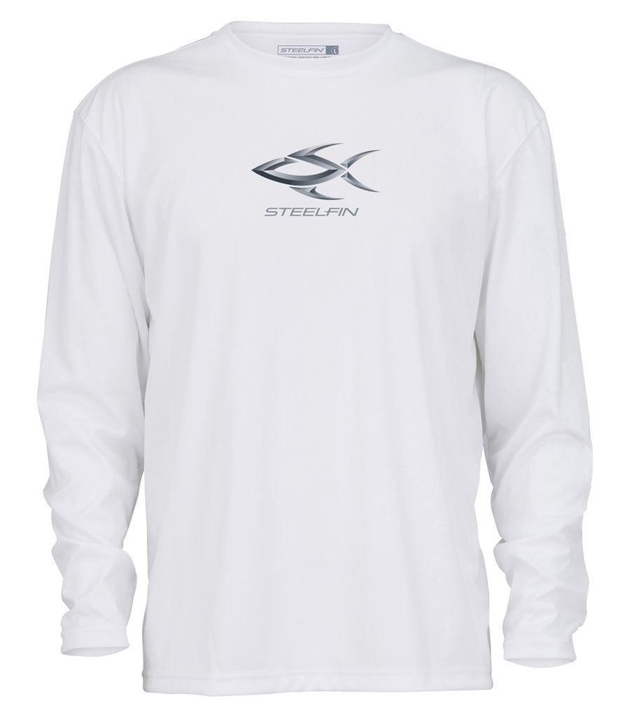 Steelfin Logo Performance Shirt – White