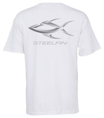 Steelfin Short Sleeve Logo Tee - White