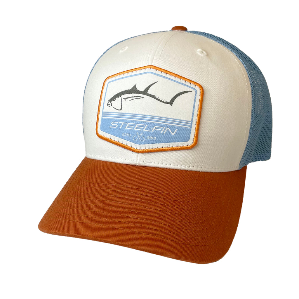 Local Crowns Tuna Fish Collection USA Snapback Trucker Fishing Flag Hat